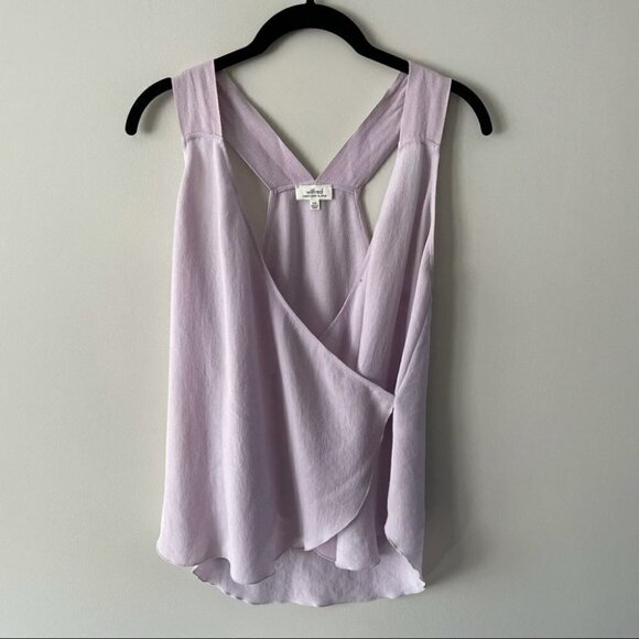 𝅺aritzia Wilfred Japanese Crepe Crisscross Too Purple XXS - Picture 2 of 6